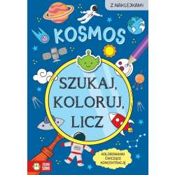 Szukaj, koloruj i licz. Kosmos