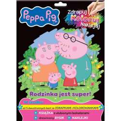 Peppa Pig. Zdrapuj, koloruj, naklejaj