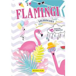 Kolorowanka z naklejkami - Flamingi (9788395274398)