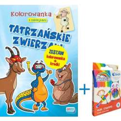 Kolorowanka... Tatrzańskie zwierzaki + kredki