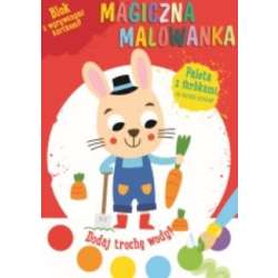 Magiczna malowanka z farbkami Królik