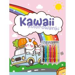 Kawaii kolorowanki różowa