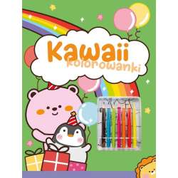 Kawaii kolorowanki zielona