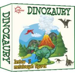 Abino Metalowe figurki dinozaurów -3 szt. w pudełku - 1