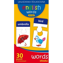 ADAMIGO SŁÓWKA-WORDS PUZZLE DYDAKTYCZNE JĘZ.ANGIELSKI (6090) - 1