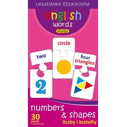 ADAMIGO LICZBY I KSZTAŁTY-NUMBERS & SHAPES PUZZLE DYDAKT (6106) - 1