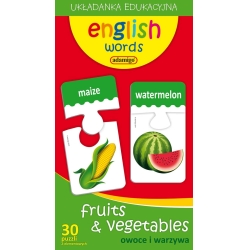 ADAMIGO OWOCE I WARZYWA-FRUITS & VEGETABLES PUZZLE DYDAK (6120) - 2