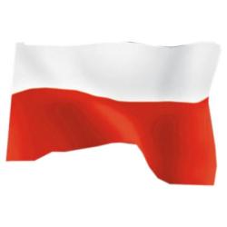 POLSKA FLAGA NARODOWA 70x112cm (GXP-536941) - 1
