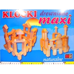 KLOCKI DREWNIANE NATURALNE - 1
