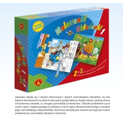 'ALEXANDER'1' 2 MALOWANKI +2 UKŁADANKI 8-elementowe (GXP-510357) - 2