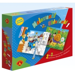 'ALEXANDER'1' 2 MALOWANKI +2 UKŁADANKI 8-elementowe (GXP-510357) - 1