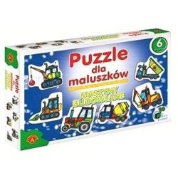 PUZZLE DLA MALUSZKÓW MASZYNY BUDOWLANE 2-7 el. 3mm (0541) - 1