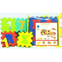 PUZZLE PIANKOWE CYFERKI I LITERKI 36 elementów (FM937) - 2
