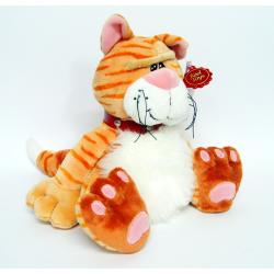 PLUSZ KOT CHIBI GINGER Z GROSZKIEM W ŁAPKACH I PUPIE - 2