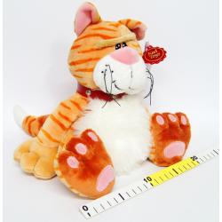 PLUSZ KOT CHIBI GINGER Z GROSZKIEM W ŁAPKACH I PUPIE - 3