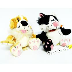 PLUSZ ZWIERZACZKI Z GROSZKIEM DO MIĘTOLENIA 15cm - 2