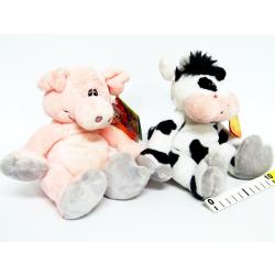 PLUSZ ZWIERZACZKI Z GROSZKIEM DO MIĘTOLENIA 15cm - 3