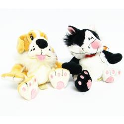 PLUSZ ZWIERZACZKI Z GROSZKIEM DO MIĘTOLENIA 15cm - 5