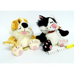 PLUSZ ZWIERZACZKI Z GROSZKIEM DO MIĘTOLENIA 15cm - 6