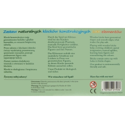KLOCKI DREWN NATURALNE 100el W WIADERKU DUŻYM - 4