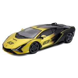 Bburago 1:18 Lamborghini Sian FKP 37 żółty - 1