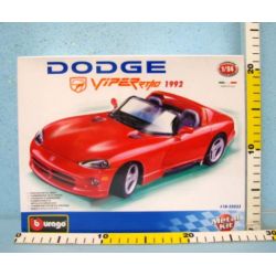 BBURAGO 1:24 DODGE VIPER RT/10 (1992) - KIT DO SKŁADANIA (GXP-500630) - 2