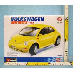 BBURAGO 1:24 VW VOLKSWAGEN NEW BEETLE (1998) - KIT DO SKłADANIA (18-25041) - 2