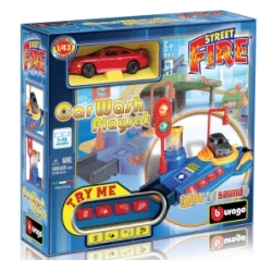 BBURAGO MYJNIA SAMOCHODOWA Z DŹWIĘKAMI +AUTO 1:43 - 1