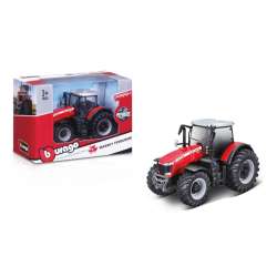 Bburago Traktor Massey Ferguson 8740S 10cm czerwony