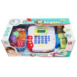 Kasa z kalkulatorem, mikrofonem, produkty, czytnik,bankn - 1