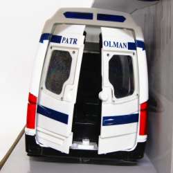 Ambulans 1:16 Policja 4 dźwięki, koło zamach, otw.drzwi - 9
