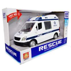 Ambulans 1:16 Policja 4 dźwięki, koło zamach, otw.drzwi - 1