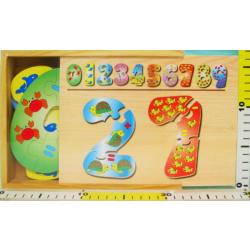 BRIMAREX PUZZLE DREWNIANE CYFERKI (1527721) - 2