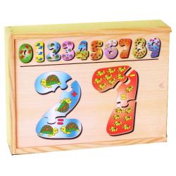 BRIMAREX PUZZLE DREWNIANE CYFERKI (1527721) - 1