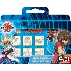 PIECZĄTKI W WALIZ. BAKUGAN -7 PIECZ, 3 FLAMAS, ZMYWALNY - 1