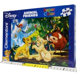 CLEMENTONI PUZZLE 2x20 ZWIERZĘTA PRZYJACIELE 26x18cm (24679) - 2