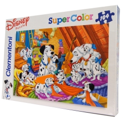 CLEMENTONI PUZZLE 104 DALMATYŃCZYKI 48x33cm (27478) - 1
