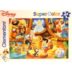CLEMENTONI PUZZLE 104 PINOKIO TAŃCZĄCY 48,5x33,5cm - 1