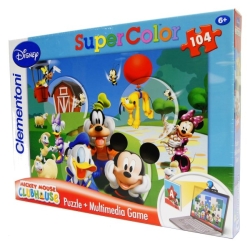 CLEMENTONI MULTIMEDIALNE 104 KLUB PRZYJACIÓŁ MYSZKI MICKEY (27765) - 1