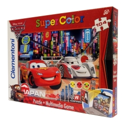CLEMENTONI MULTIMED 104 CARS 2 W JAPONII 48x33cm (27802) - 1