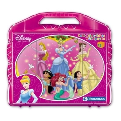 CLEMENTONI KLOCKI 12el. KSIĘŻNICZKI DISNEY'A W WALIZCE (41142) - 1