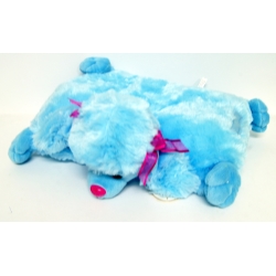 PLUSZ PUDEL Z RZEPEM ROZPINANY -PODUSIA 32cm - 3