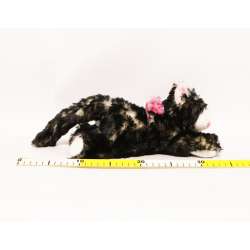 Plusz Kot czarny średni z głosem, leżący miękki (DEEF 57607) - 2