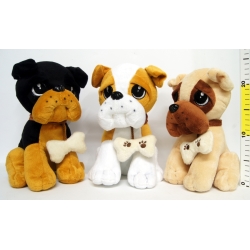 PLUSZ PIES IRCHA Z DUŻYMI HAFTOWANYMI OCZAMI 27cm - 1