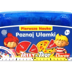 TRIXY & TROY -POZNAJ UŁAMKI -ZESTAW EDUKACYJNY W WALIZCE (160-00129) - 2