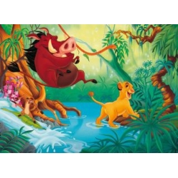 LG PUZZLE 108eL KRÓL LEW DWUSTRONNE DO KOLOROWANIA (304-31801) - 1
