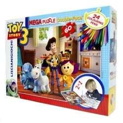 LG PUZZLE 60el TOY STORY DWUSTRONNE +24 FLAMASTRY (304-32921) - 1