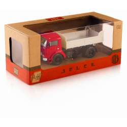 PRL 1:43 Jelcz 317 ciężarówka z wywrotką -czerwona kabin (K-526) - 2