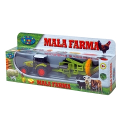 MAŁA FARMA TRAKTOREK Z PRZYRZĄDEM LUB PRZYCZEPĄ w pudełk (00050) - 1