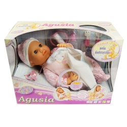 AGUSIA LALA FUNKCYJNA Z KOCYKIEM 41cm GAWORZY, ŚPI, SSIE (GXP-537410) - 2